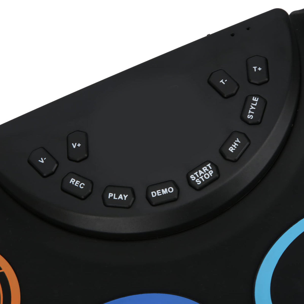 Matybobe 大人の初心者のためのポータブルカラー電子ドラムハンドロール型楽器 (虹色)