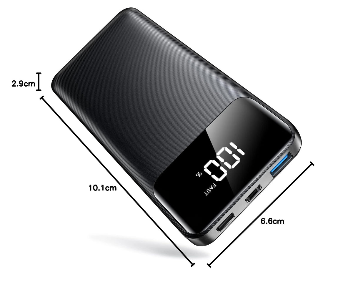 モバイルバッテリー 22000ｍAh 大容量 超薄型 急速充電対応 携帯充電器 USB-Type C入出力ポート 4台同時充電可 LED残量数字表示 スマホ充電器 驚き超軽量 コンパクト 持ち運び便利 機内持込可能 旅行/出張/アウトドア/停電/防災緊急用 PSE認証済 iPhone/iPad/Android全機種対応 防災グッズ プレゼント 日本語説明書付き