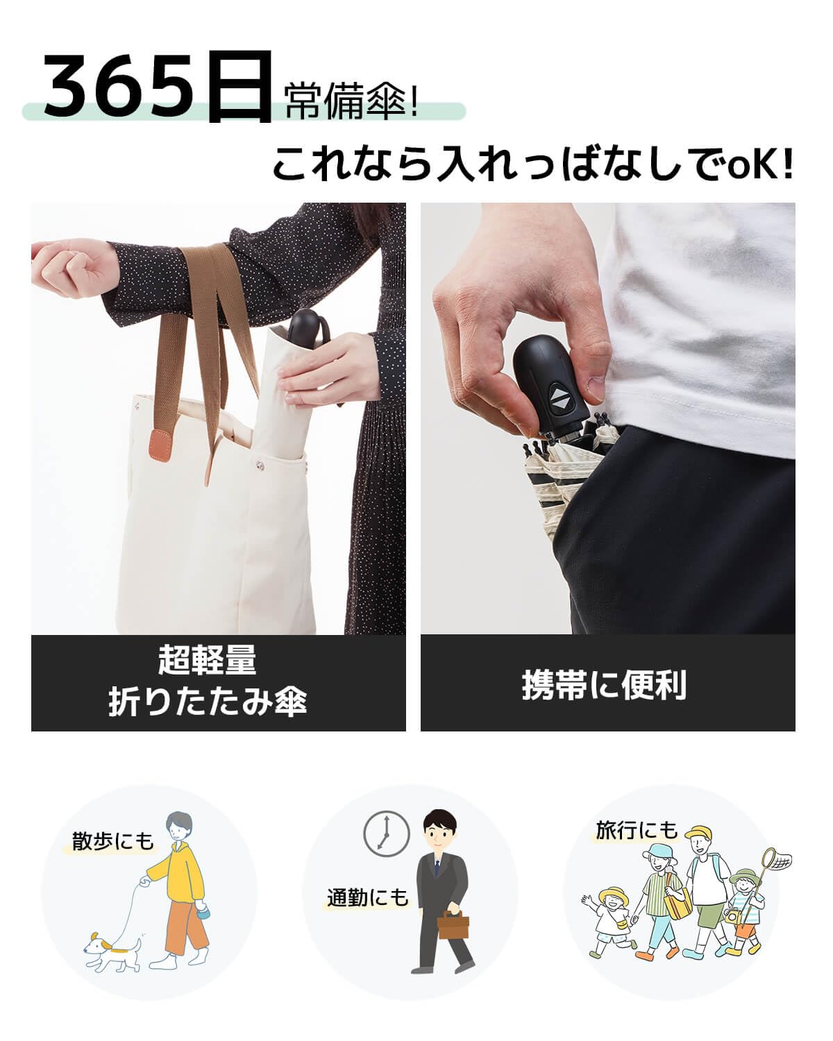 日傘 超軽量 189g-199g UVカット率 100% 完全遮光 遮熱 ワンタッチ自動開閉 折りたたみ傘 コンパクト 折り畳み日傘 紫外線遮断 耐風撥水 晴雨兼用 携帯便利 メンズ レディース 母の日 父の日