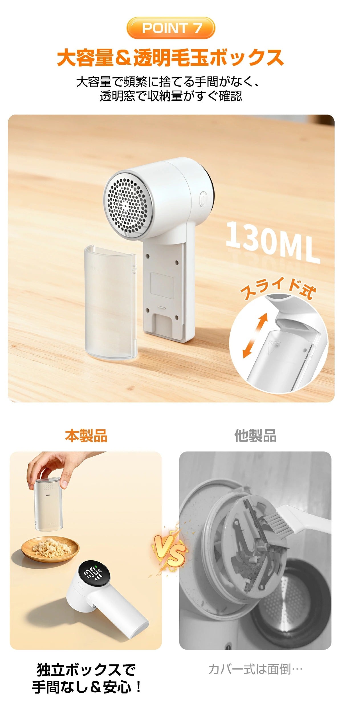 毛玉取り 毛玉取り器 電動 けだまとり 電動 強力6枚刃 生地を傷めない 毛玉取り機 充電式 3段階調整 毛玉クリーナー 毛玉カット 大容量＆透明ゴミポケット LEDディスプレイ エチケットブラシ 旅行自宅用収納前ケア